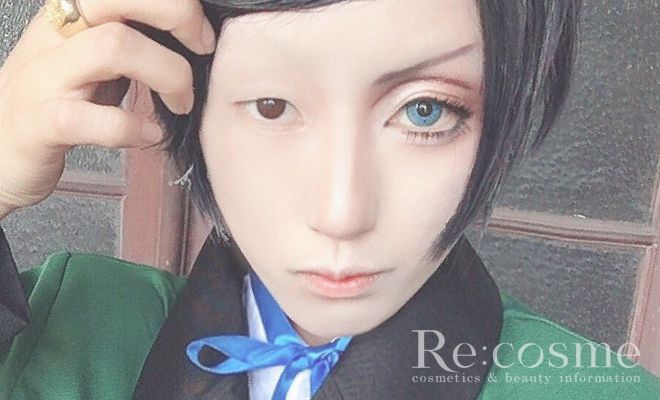 NOZOMUさん半顔のメイク