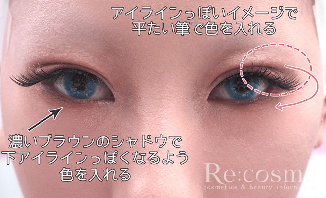 アイシャドウを追加した状態